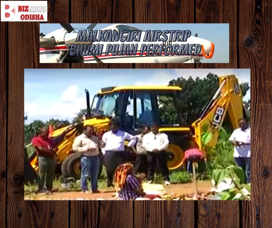 Bhumi Pujan performed for Malkangiri airstrip