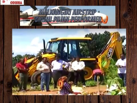 Bhumi Pujan performed for Malkangiri airstrip